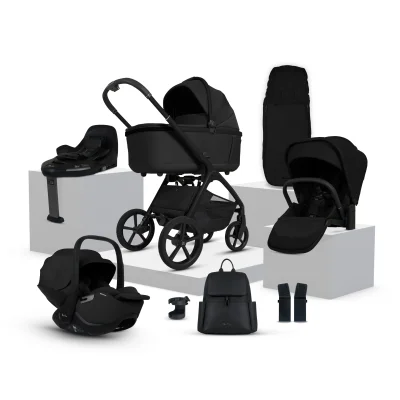 Cove Onyx Travel System Ultimate 360 Infant Carrier Bundle (10 piece)