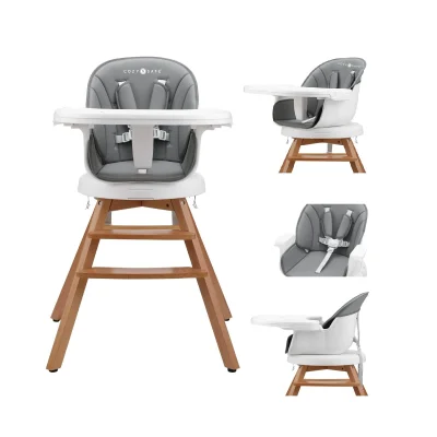 Cozy N Safe Eden 360° Swivel Highchair - Grey
