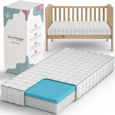 CozySense® - Ledikant Matras - Hoes - & - Wit