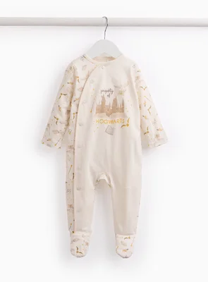 Cream Harry Potter Print Sleepsuit 12-18 months - Cream / 12-18 Months