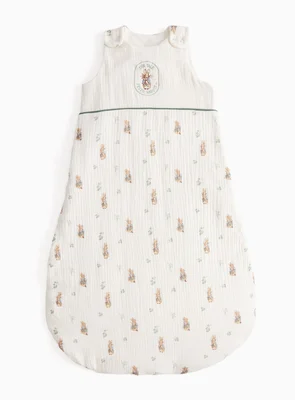 Cream Peter Rabbit Print 2.5 Tog Sleeping Bag 0-6 Months - White / 0-6 Months
