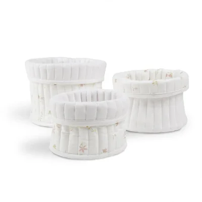 CuddleCo 3pk Storage Baskets - Cashmere Waffle