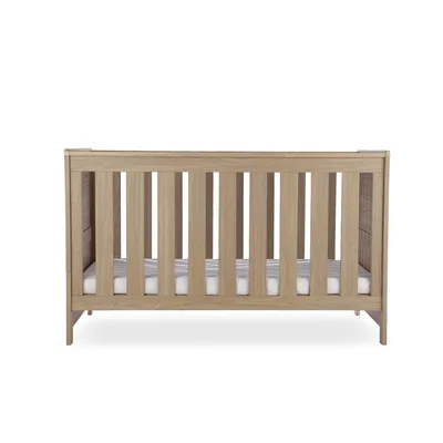 CuddleCo Burford Cot Bed - White/Oak