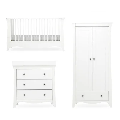 CuddleCo Clara 3 Piece Set - White
