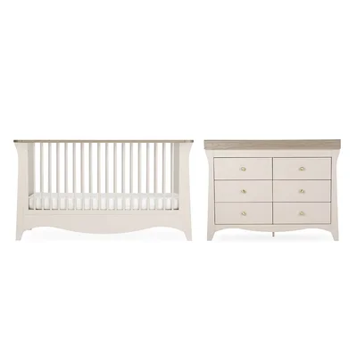 CuddleCo Clara Luxe 2pc Set - Cashmere/Ash