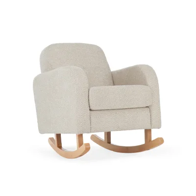 CuddleCo Etta Cuddle Chair - Boucle Mushroom - Without Foot Stool