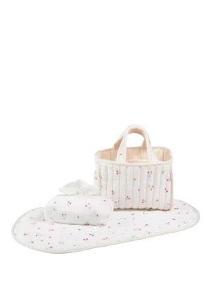 CuddleCo Nappy Caddy Set, Ditsy Cherry - Default