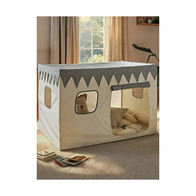 CuddleCo Play House with Bunting - Tuscany - Sea Salt