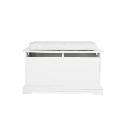 CuddleCo Storage Box & Cushion - White
