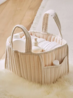 Cuddleco Waffle Nappy Caddy - Size ONE