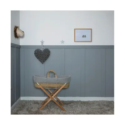 Cuddles Collection Honeycomb Mosses Basket Bundle - Grey