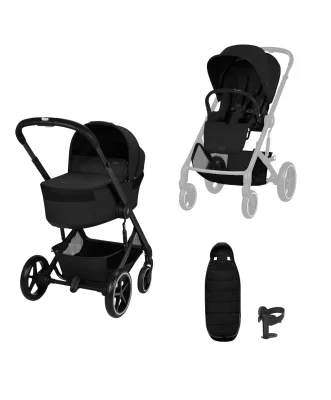 Cybex Balios Essential Pushchair Bundle - Moon Black