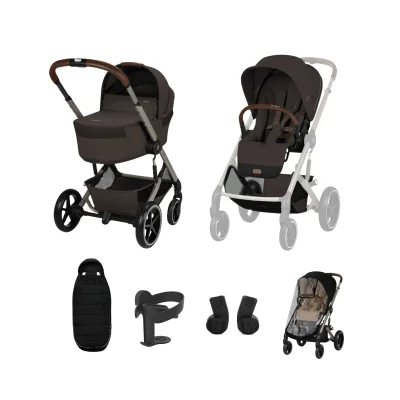 Cybex Balios + Fold Cot Accessory Bundle - Chocolate Brown