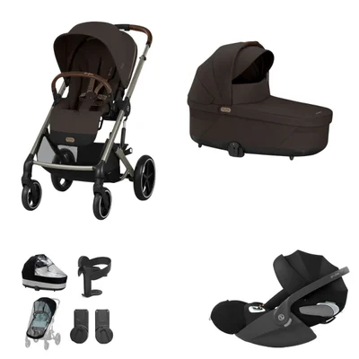 Cybex Balios S Lux + Cloud T Luxury Travel System- Chocolate Brown