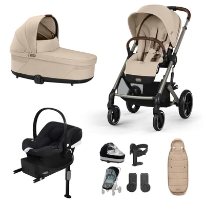 Cybex Balios S Lux Comfort Travel System- Almond Beige
