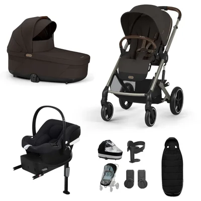 Cybex Balios S Lux Comfort Travel System- Chocolate Brown