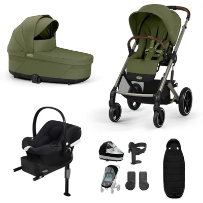 Cybex Balios S Lux Comfort Travel System- Moss Green