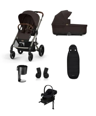 Cybex Balios S Lux Pushchair Bundle With Aton B2 i-Size Baby Car Seat & Base