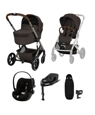 Cybex Balios Ultimate Pushchair Bundle with Cybex Cloud G3 Car Seat - Chocolate Brown
