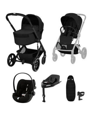Cybex Balios Utltimate Pushchair Bundle with Cybex Cloud G3 Car Seat - Moon Black