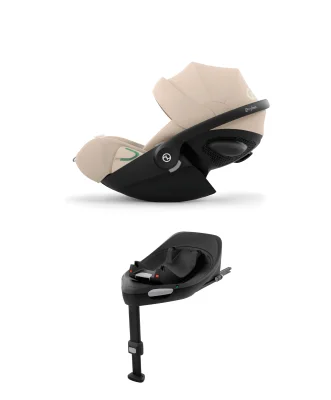 Cybex Cloud G3 Plus Car Seat & Base - Beige/Black - Black