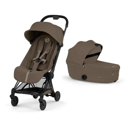 CYBEX Coya Comfort Compact Stroller - Coconut Brown/Black - No Carrycot
