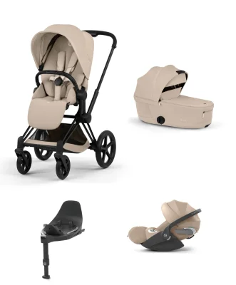 Cybex COŸA Pushchair With Cybex Cloud T Baby Car Seat (4 Pieces) - Cozy Beige