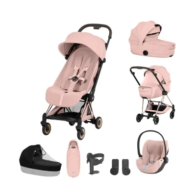 Cybex Coya Ultimate Accessory Bundle - Rose Gold/Peach Pink