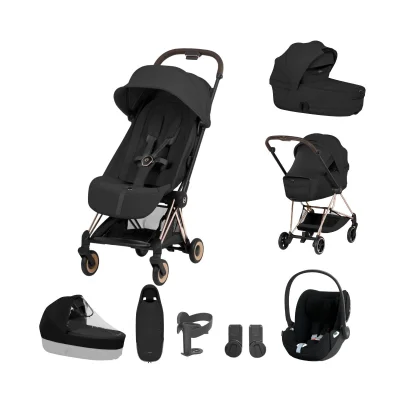 Cybex Coya Ultimate Accessory Bundle - Rose Gold/Sepia Black