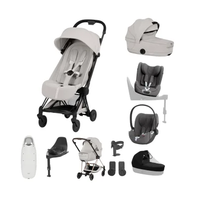 Cybex Coya Ultimate Birth & Beyond Bundle - Matt Black/City Grey