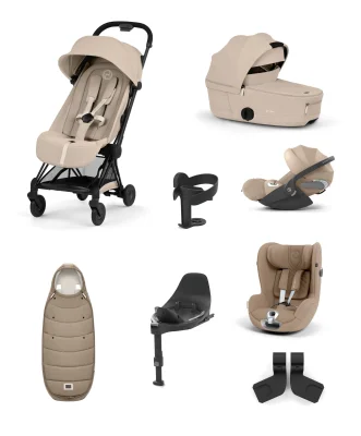 Cybex Coya Ultimate Pushchair With Cybex Cloud T Plus & Cybex Sirona T Baby Car Seat & Base