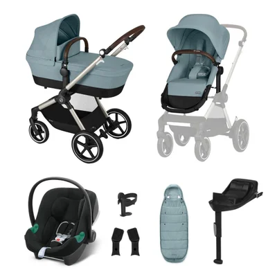 Cybex Cybex EOS Lux Comfort Travel System- Sky Blue