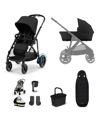 CYBEX e-Gazelle S Electric Pushchair - Stormy Blue / With Carrycot
