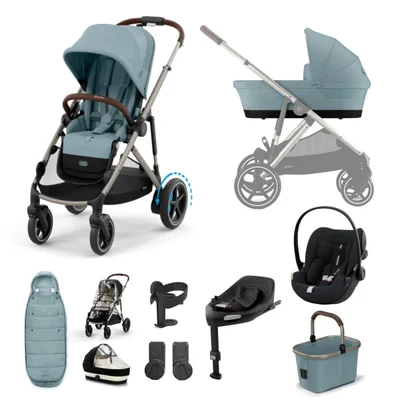 Cybex e-Gazelle S Electric Single to Double, Cloud G Travel System