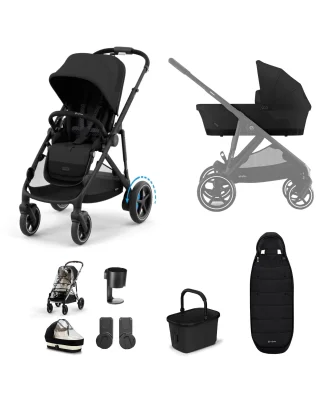 CYBEX e-Gazelle S Electric Pushchair - Moon Black / No Carrycot