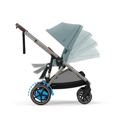 Cybex E-Gazelle S Electric Single to Double Pushchair- Moon Black — image 34