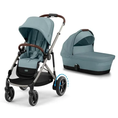 Cybex E-Gazelle S Electric Single to Double Pushchair- Moon Black — image 36