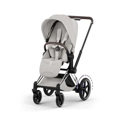 Cybex e-Priam Pushchair - Chrome Brown/City Grey
