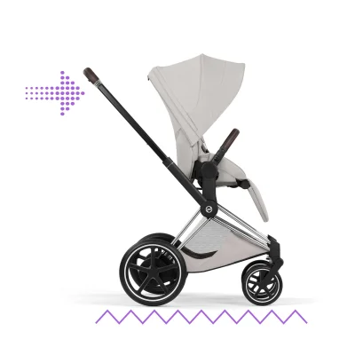 Cybex e-Priam Pushchair - Chrome Brown/City Grey — image 7