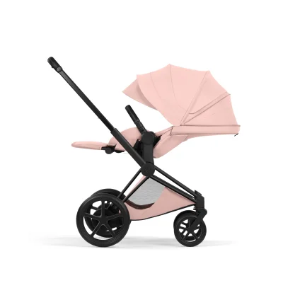 Cybex e-Priam Pushchair - Matt Black/Peach Pink — image 5