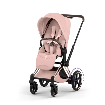 Cybex e-Priam Pushchair - Rose Gold/Peach Pink