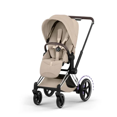 Cybex Priam Style Pushchair - Chrome Brown/Cozy Beige