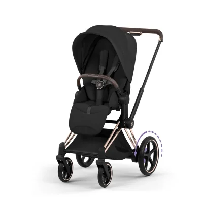 Cybex e-Priam Style Pushchair - Rose Gold/Sepia Black