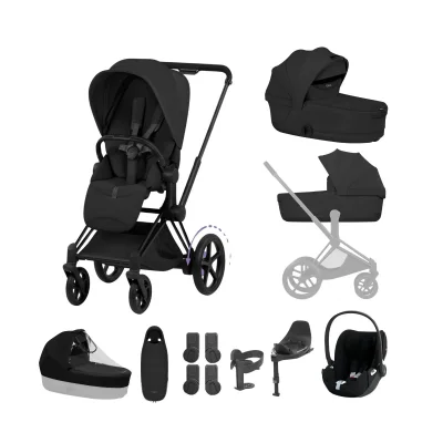 Cybex e-Priam Style Ultimate Accessory Bundle - Matt Black/Sepia Black — image 2