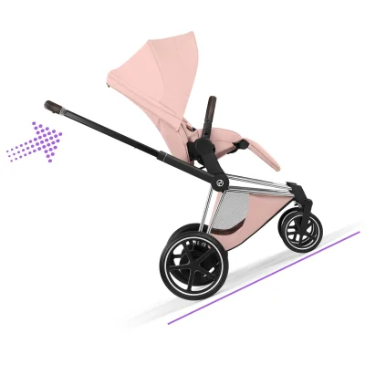 Cybex e-Priam Ultimate Accessory Bundle - Chrome Brown/Peach Pink — image 5