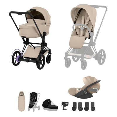 Cybex e-Priam Ultimate Accessory Bundle - Comfort Collection