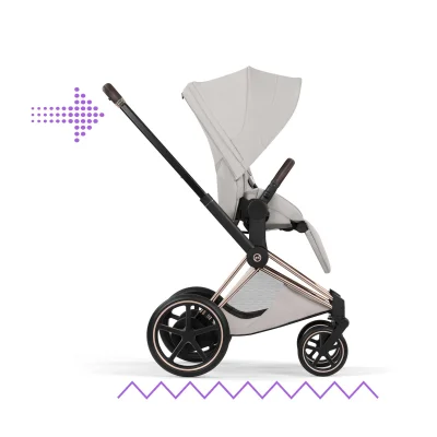Cybex e-Priam Ultimate Accessory Bundle - Rose Gold/City Grey — image 6