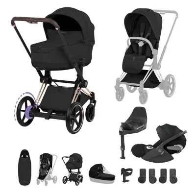 Cybex e-Priam Style Ultimate Accessory Bundle - Matt Black/Sepia Black — image 76