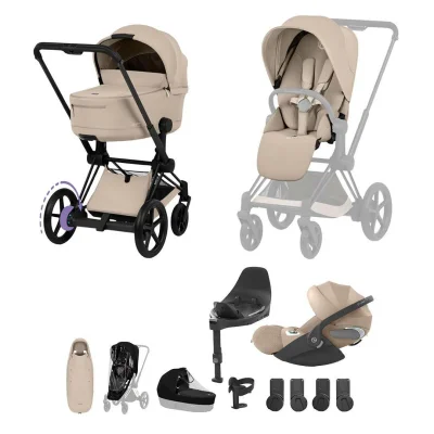 Cybex e-Priam Ultimate Accessory Bundle - Comfort Collection