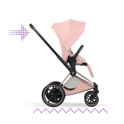 Cybex e-Priam Ultimate Birth & Beyond Bundle - Rose Gold/Peach Pink — image 6